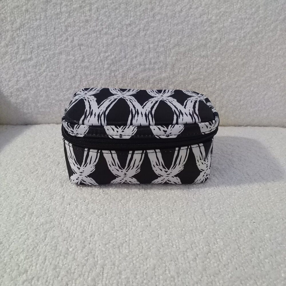 Thirty One Baubles & Bracelets Jewelry Travel Case Black Links NWOT